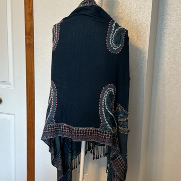 Denim wearable Art Shrug - Picture 2 of 3